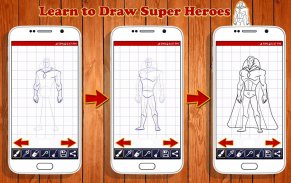 Learn to Draw Super Heroes screenshot 6