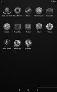 Black, Silver and Grey Icon Pack Free screenshot 21