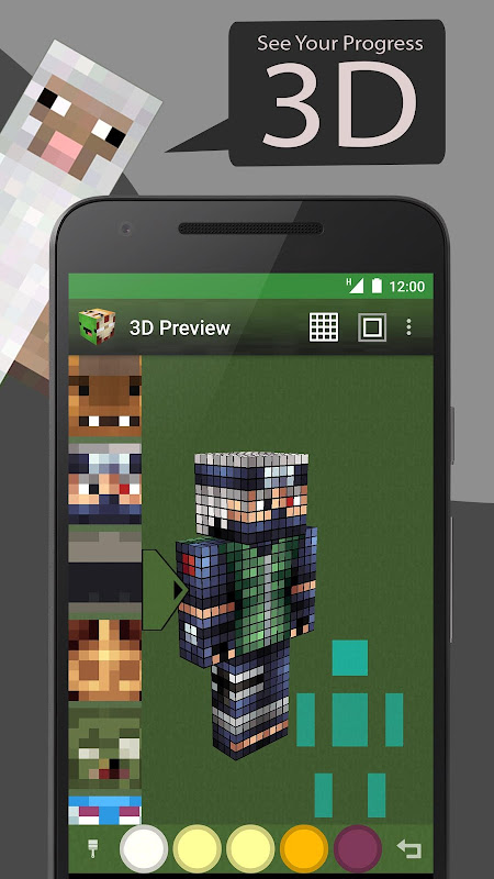 Skin Editor 3D for Minecraft for Android - Free App Download