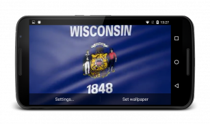 Wisconsin Flag Live Wallpaper screenshot 3