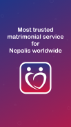 Nepali Matrimony - Nepalis Marriage & Wedding App screenshot 1