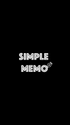 Memo - Simple, Quick, Convenience ( simple memo ) screenshot 2