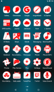 Inverted White and Red Icon Pack Free screenshot 19