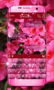 Teclado de flores rosas screenshot 1