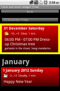 Relógio e widget de eventos F screenshot 7