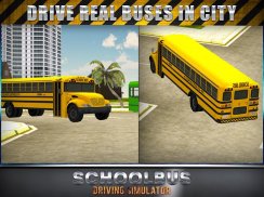 Schoolbus सिम्युलेटर 3 डी screenshot 0
