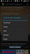 Quran Italian Translation MP3 screenshot 2