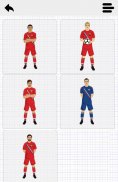 Draw & Pixel Football Players screenshot 2