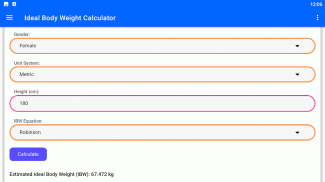 Ideal Body Weight Calculator screenshot 6