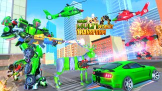 Flying robot jet Transform bike game screenshot 2