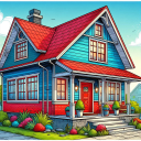 House Color By Number Book icon