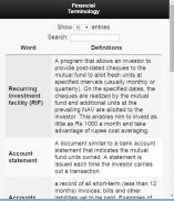 A Glossary of Financial Terms screenshot 1