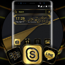 Gold Black Launcher Theme Icon