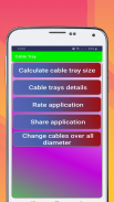 Cable trays size calculator screenshot 5