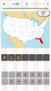 50 Estados dos EUA, suas mapas e capitais - Teste screenshot 0