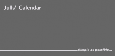 Julls' Calendar Widget Lite