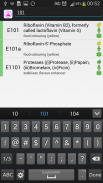 Aditivos alimentares Codes screenshot 2