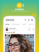 TelloTalk Messenger ကို: တီဗီ, သတင်း, ဂီတ, Chat screenshot 2