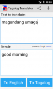 Tagalog English Translator Pro screenshot 0