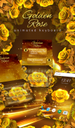 Gold Rose Live Wallpaper Theme screenshot 0