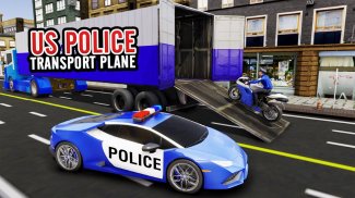 Police Airplane Pilot - Transporter Plane Game 3D screenshot 8