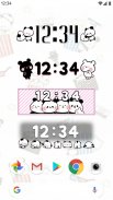 Digital Clock Mochimochi Panda screenshot 13