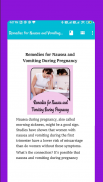 Remedies for Nausea and Vomiting During Pregnancy screenshot 3