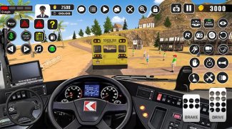 Offroad School Bus Driving: Flying Bus Games 2020 screenshot 5