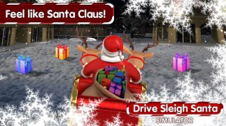 Drive Sleigh Santa Simulator screenshot 2