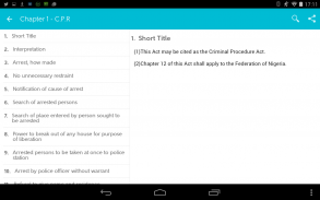 Nigeria Criminal Procedure Act screenshot 1