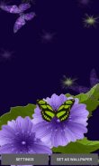 Blue Flower Butterflies LWP screenshot 0