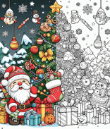 Coloring Book: Christmas Games screenshot 11