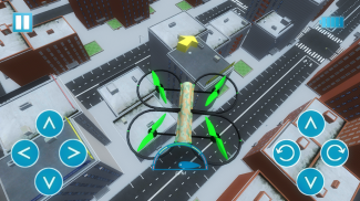 Drone Lander Simulator 3D - Free Flight Game screenshot 1