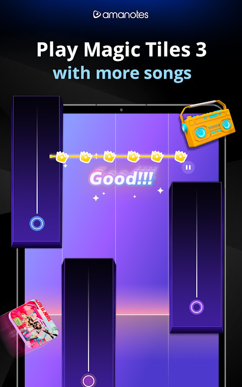 Magic Piano Hop Tiles 3 games-Piano App Rythem Music Free  Game::Appstore for Android