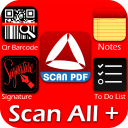 Scan All in one + (PDF, doc bar qr Notes)