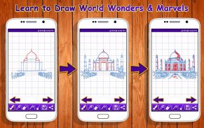 Learn to Draw World Wonders & Marvels screenshot 6