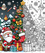 Coloring Book: Christmas Games screenshot 3