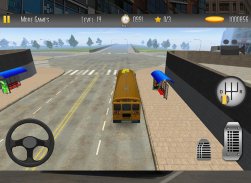 Schoolbus Sürüş 3D Sim 2 screenshot 0