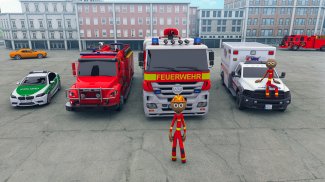 Stickman Fire Truck Simulator screenshot 2