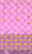 Pink Gold GO Keyboard Theme screenshot 2