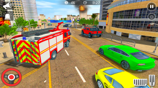 Santa Rescue Truck Driving - Rescue 911 Fire Games screenshot 3