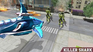 المحارب روبوت القرش لعبة - تحويل القرش روبوت screenshot 4