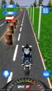 Highway Dash 3D  - 速度街头摩托车赛车 screenshot 5