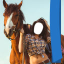 Woman With Horse Photo Editor