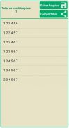 Combinação de números screenshot 3