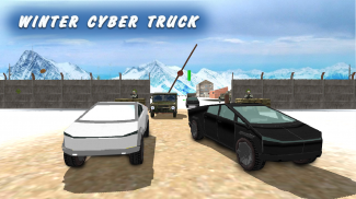 Cyber Truck Snow Drive screenshot 0