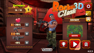 Rocket Clash 3D - Third person shooter multiplayer screenshot 0