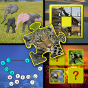 Kids animal puzzle and memory Icon