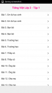 Tieng Viet Lop 2 screenshot 7
