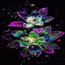 Abstract Magical Flowers LWP Icon